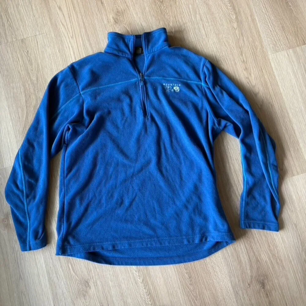 ** Mountain Hardwear quarter zip fleece pullover Blue Large